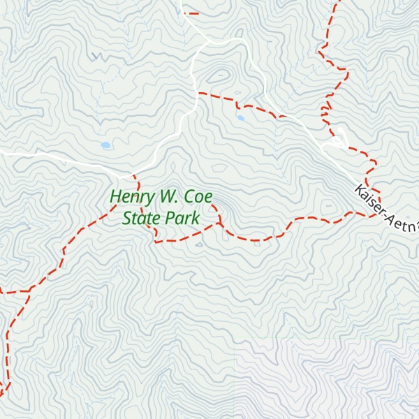 Map of Burra Burra East Peak