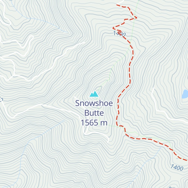 Map of Snowshoe Butte