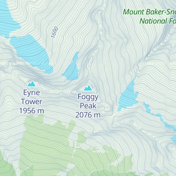 Map of Foggy Peak
