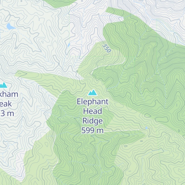 Map of Elephant Head Ridge