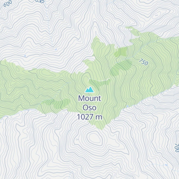 Map of Mount Oso