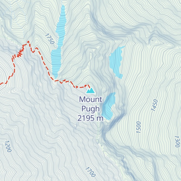 Map of Mount Pugh