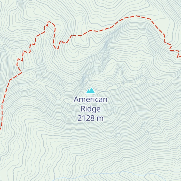 Map of American Ridge