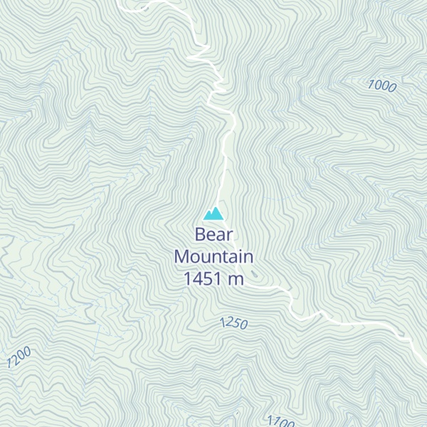 Map of Bear Mountain