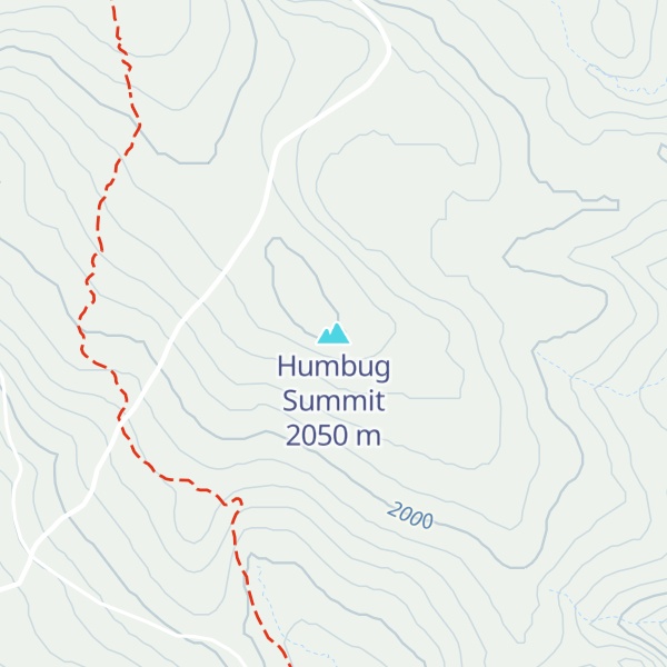 Map of Humbug Summit