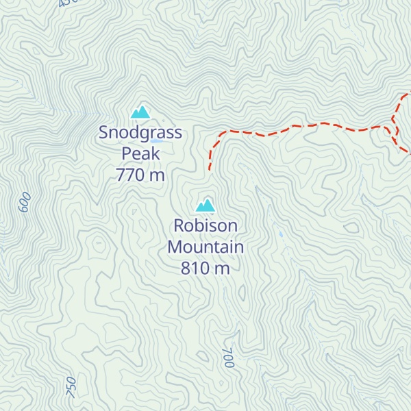 Map of Robison Mountain