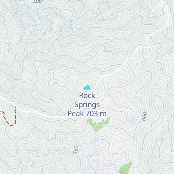 Map of Rock Springs Peak
