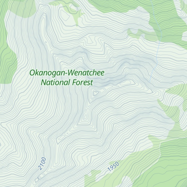 Map of Tieton Peak