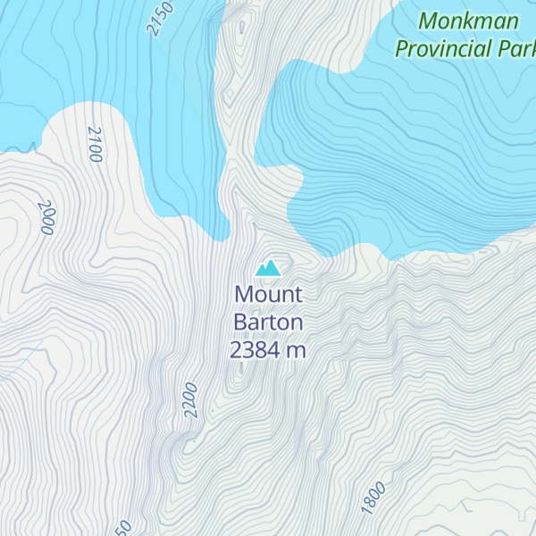 Map of Mount Barton