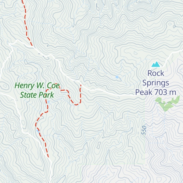 Map of Vasquez Peak