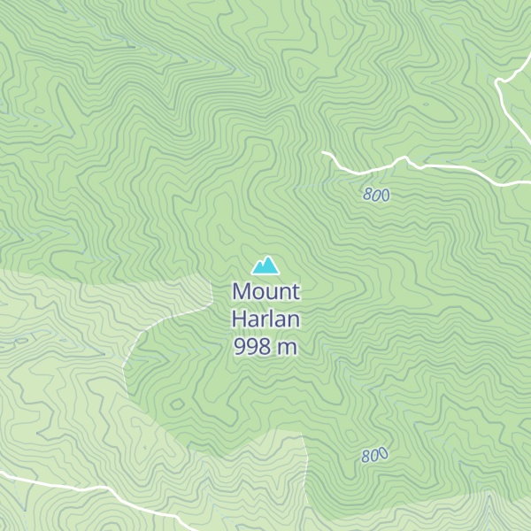 Map of Mount Harlan