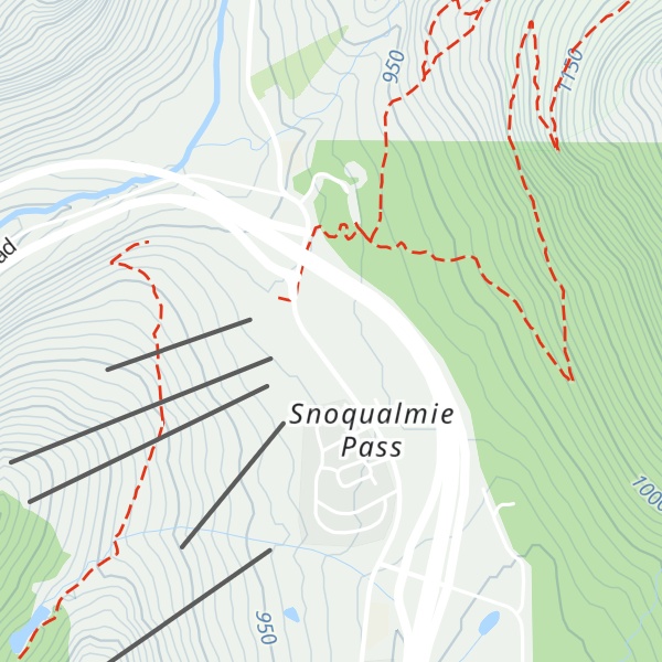 Map of Snoqualmie Pass Visitor Center