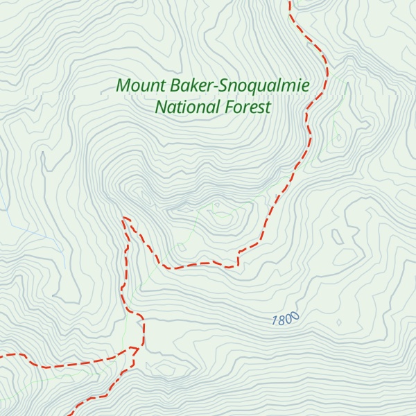Map of Discriminator Mtn