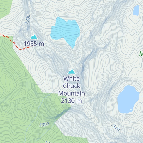 Map of White Chuck Mountain