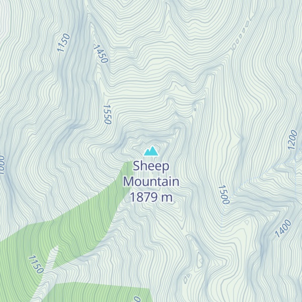 Map of Sheep Mountain