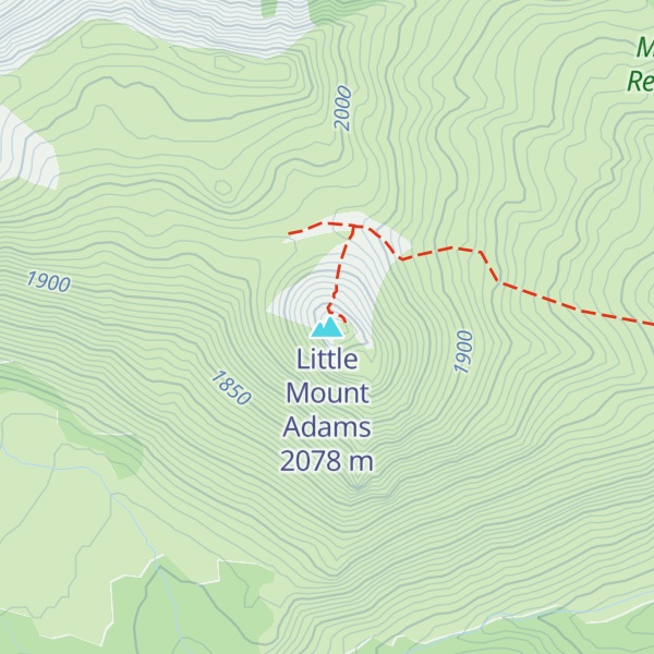 Map of Little Mount Adams