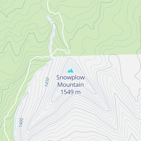 Map of Snowplow Mountain