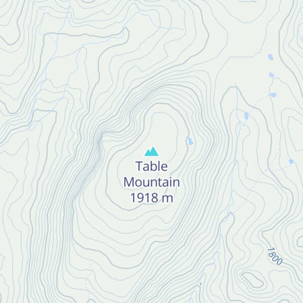 Map of Table Mountain