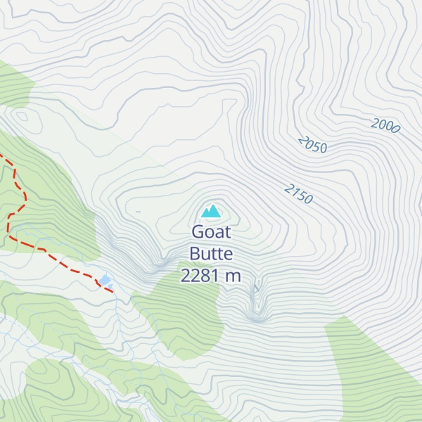 Map of Goat Butte