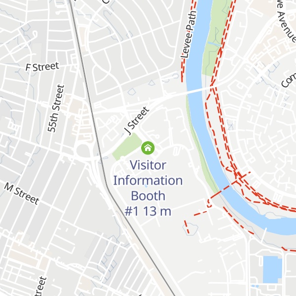 Map of Visitor Information Booth #1