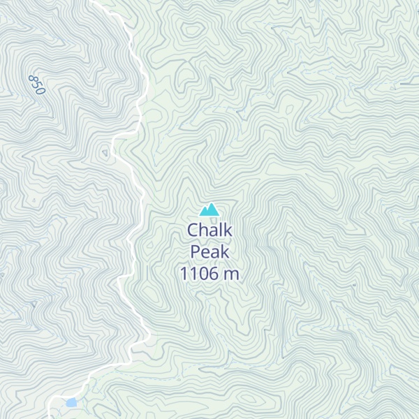Map of Chalk Peak