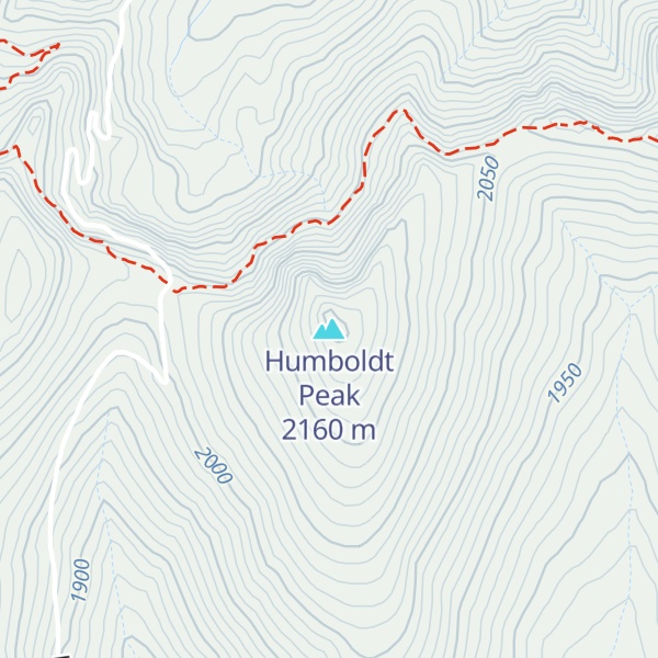 Map of Humboldt Peak