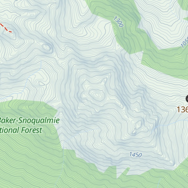 Map of Merchant Peak (Northwest)