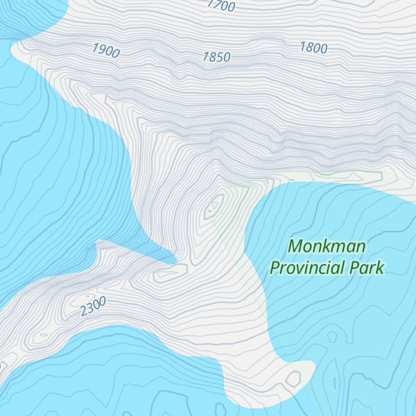 Map of Mount Vreeland