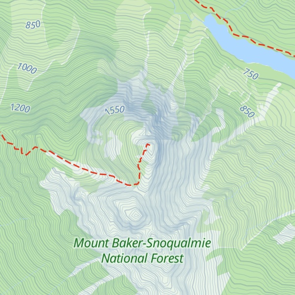 Map of Baring Mountain