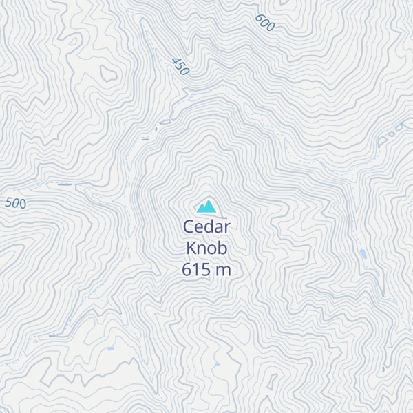 Map of Cedar Knob