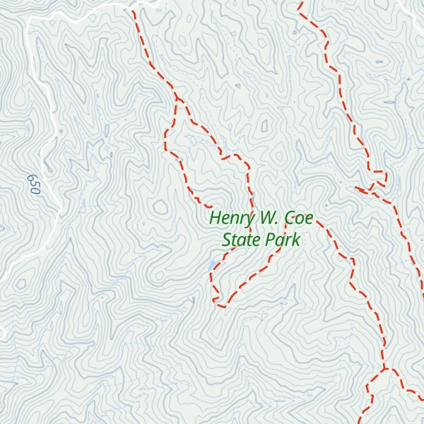 Map of Bear Mountain Peak
