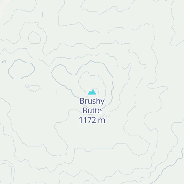 Map of Brushy Butte
