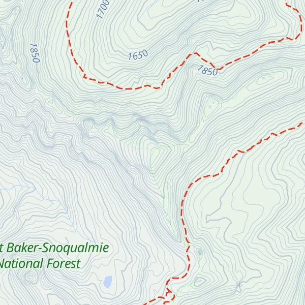 Map of Southeast Castle Mountain