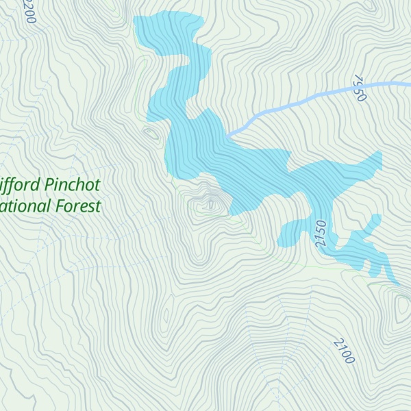 Map of Ives Peak