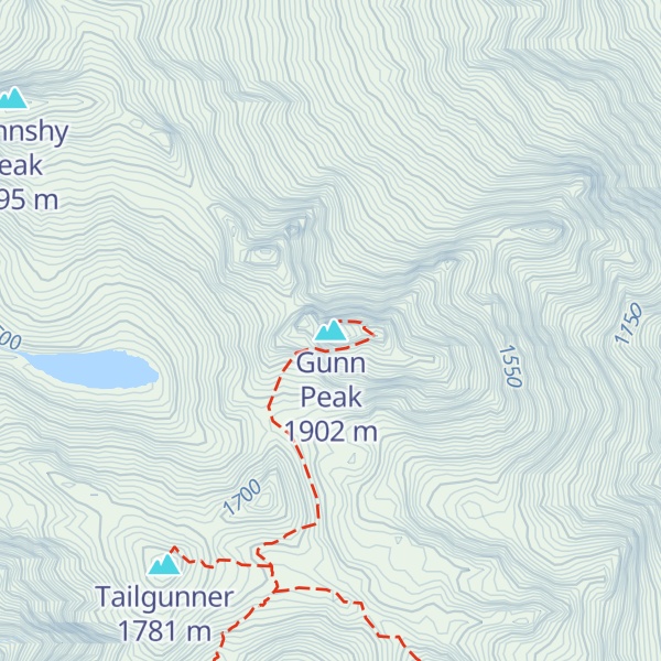 Map of Gunn Peak