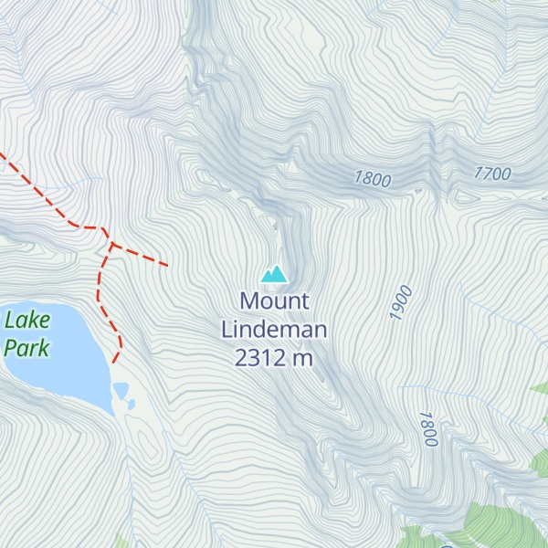 Map of Mount Lindeman