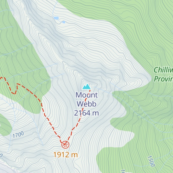 Map of Mount Webb