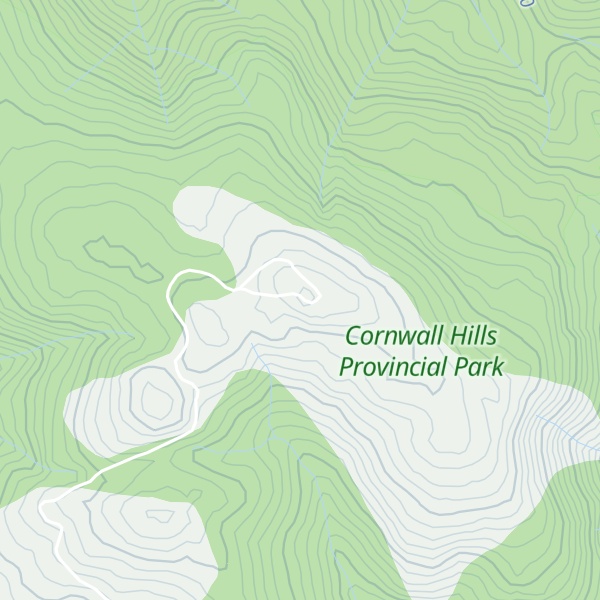 Map of Cornwall Hills