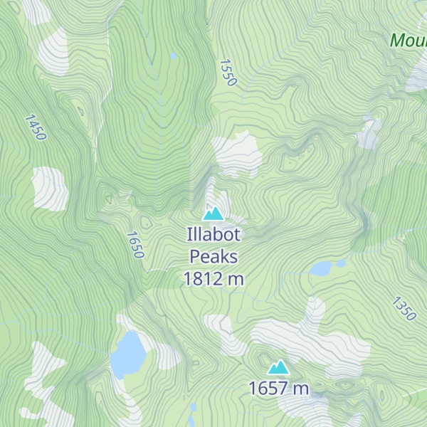 Map of Illabot Peaks