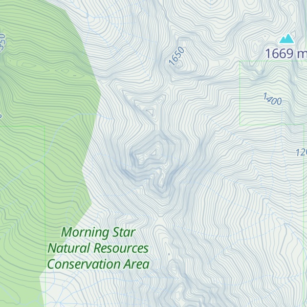 Map of Sheep Gap Mountain