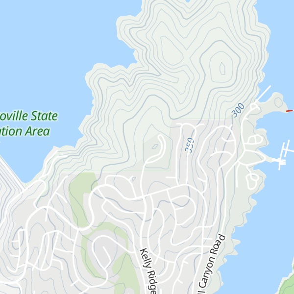 Map of Lake Oroville Visitor Center