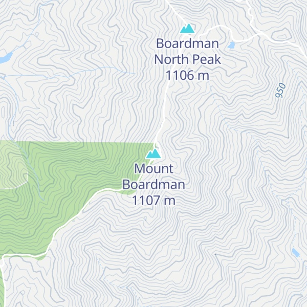 Map of Mount Boardman