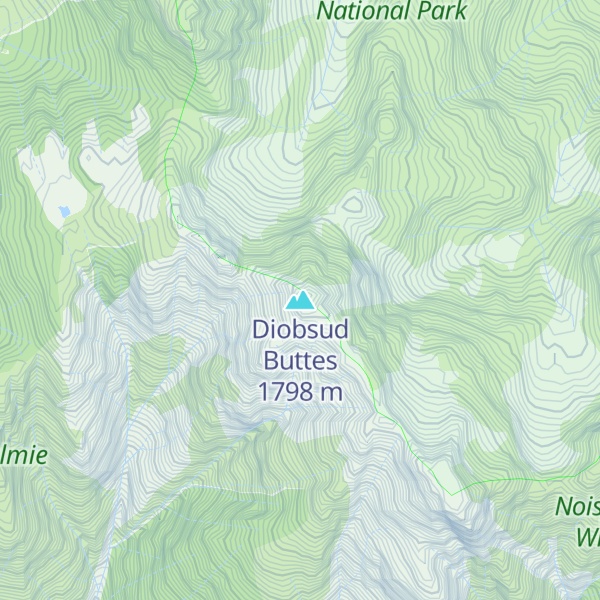 Map of Diobsud Buttes