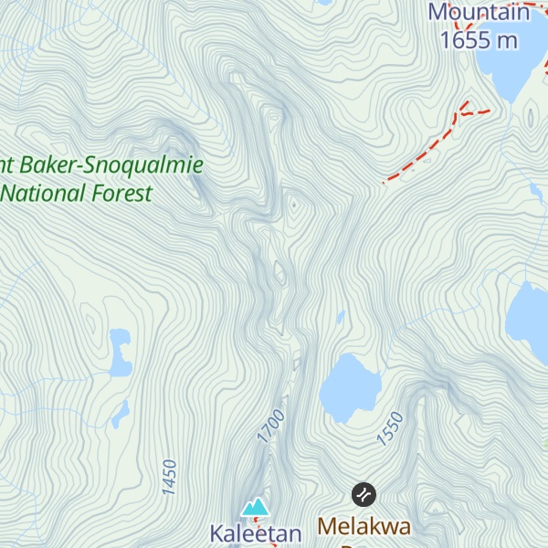 Map of Mount Roosevelt