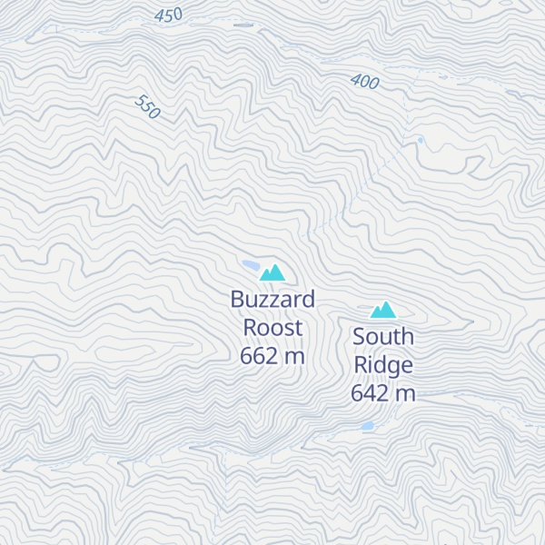 Map of Buzzard Roost