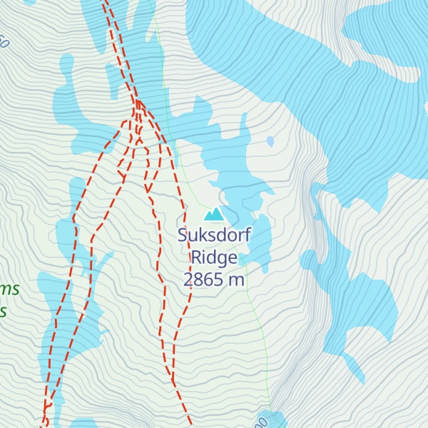 Map of Suksdorf Ridge