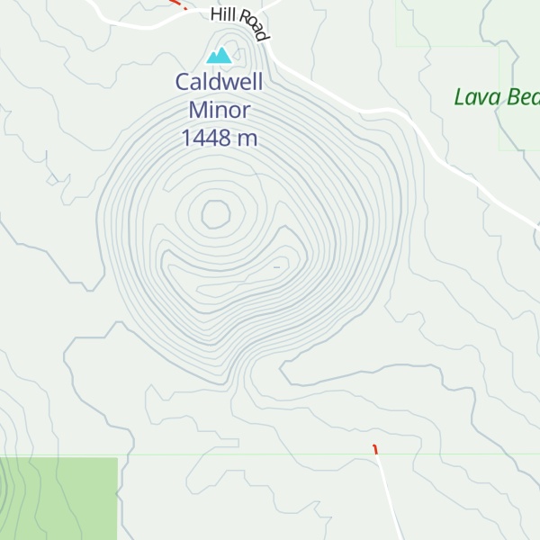 Map of Caldwell Butte