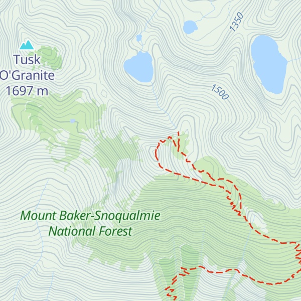 Map of Granite Mountain