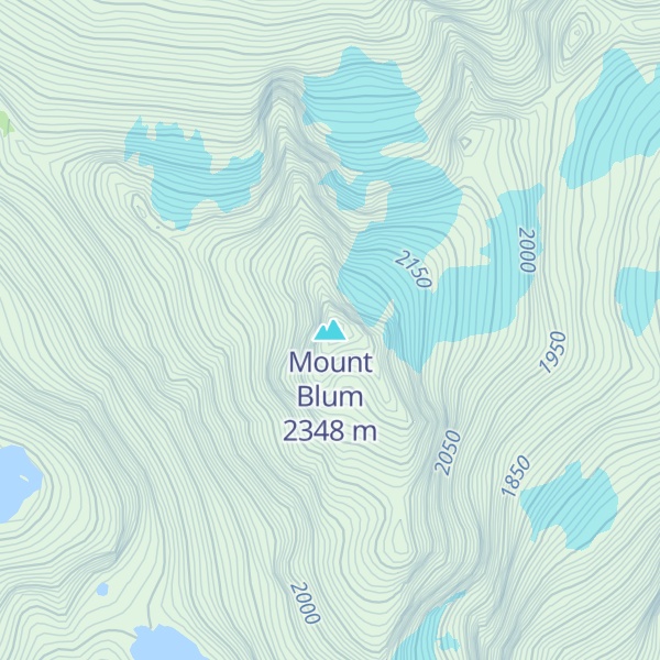 Map of Mount Blum
