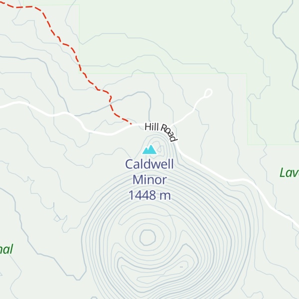 Map of Caldwell Minor